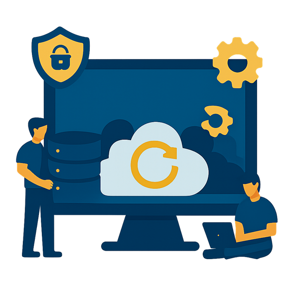 Database backup illustration
